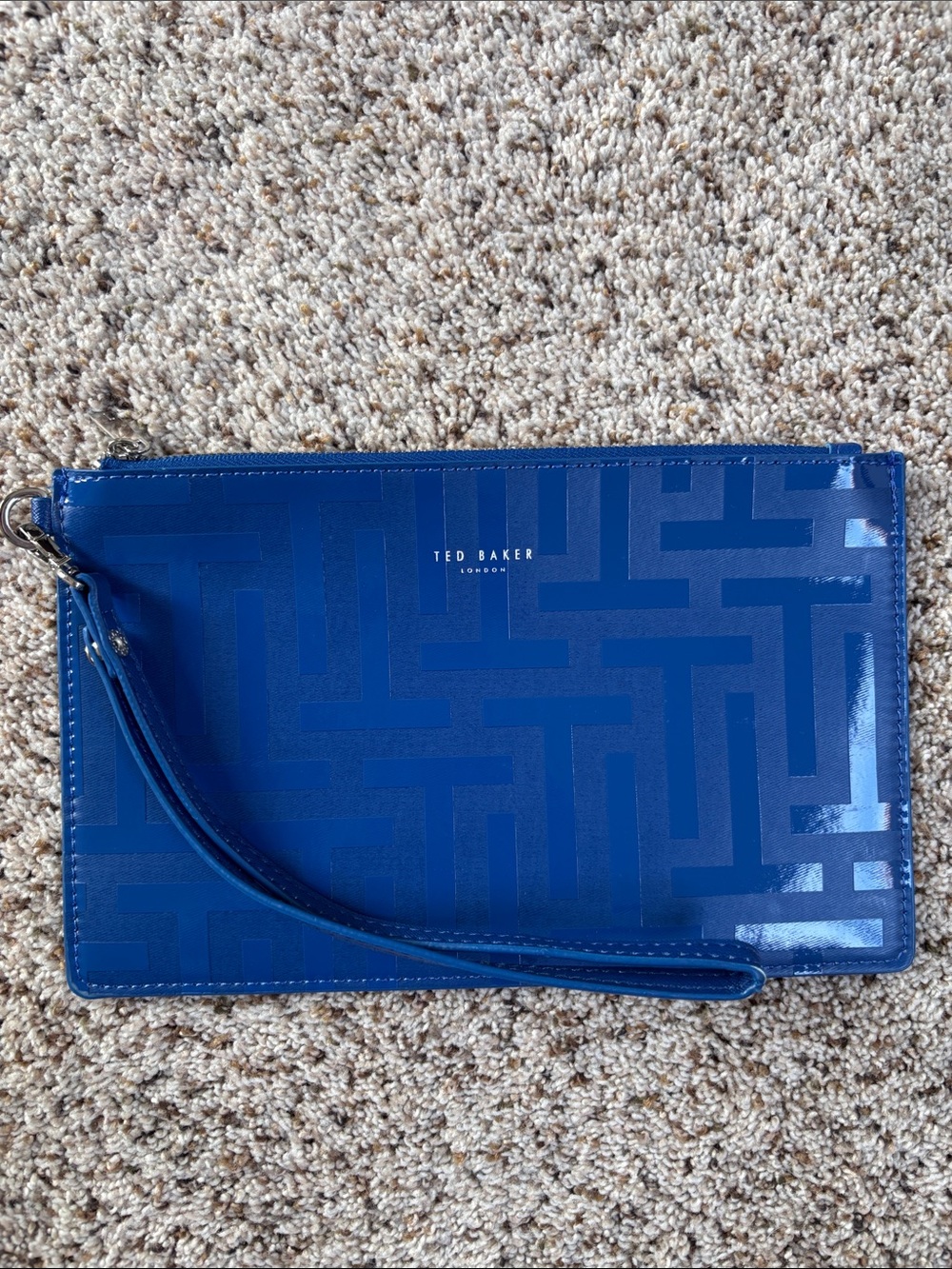 Ted Baker Wristlet (Generous size!) Colbalt Blue NWOT